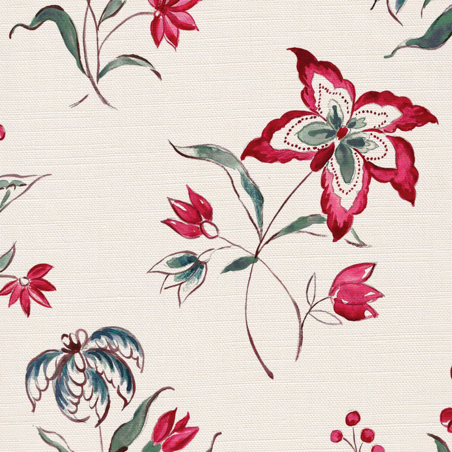 CW: Warm red green and blue | BASE: Luxury Linen | HERO