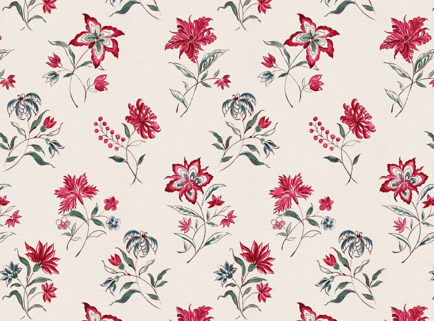 CW: Warm red green and blue | BASE: Luxury Linen