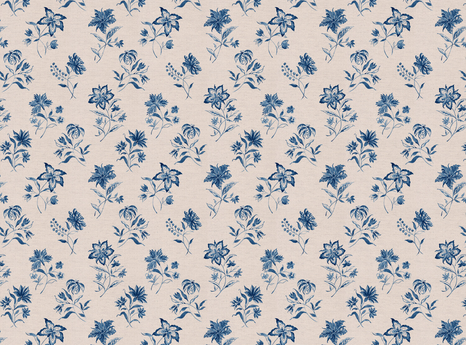 CW: Toile blue | BASE: Natural Luxury Linen