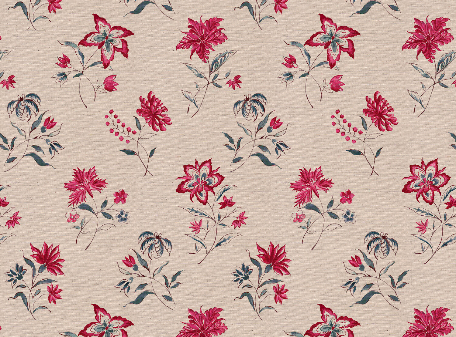 CW: Pinky red and grey blue | BASE: Natural Luxury Linen