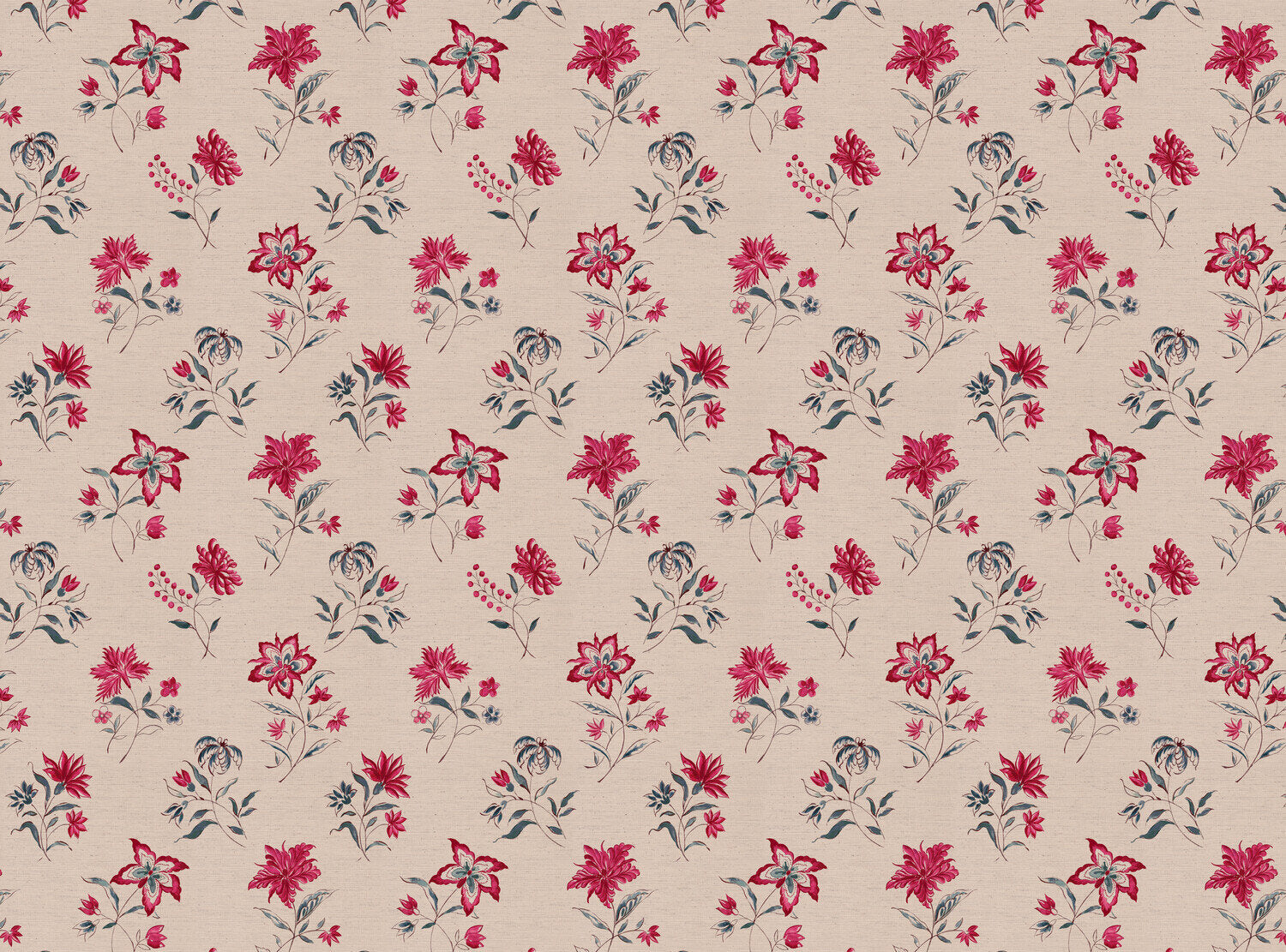 CW: Pinky red and grey blue | BASE: Natural Luxury Linen