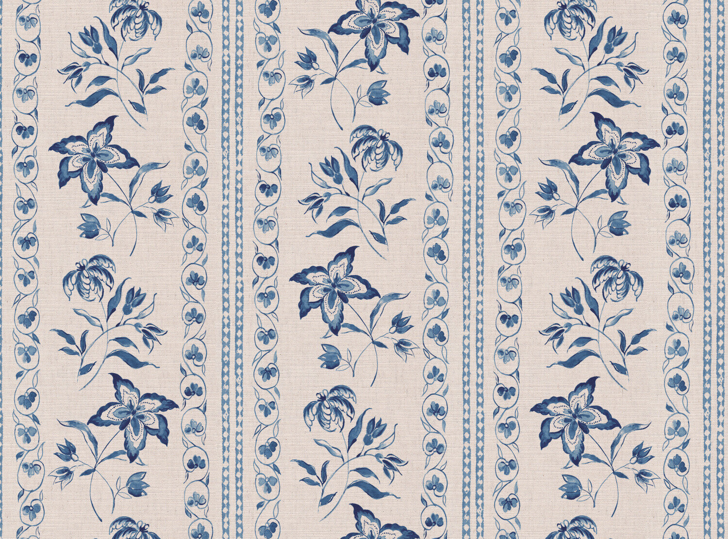 CW: Toile blue | BASE: Mercia Linen