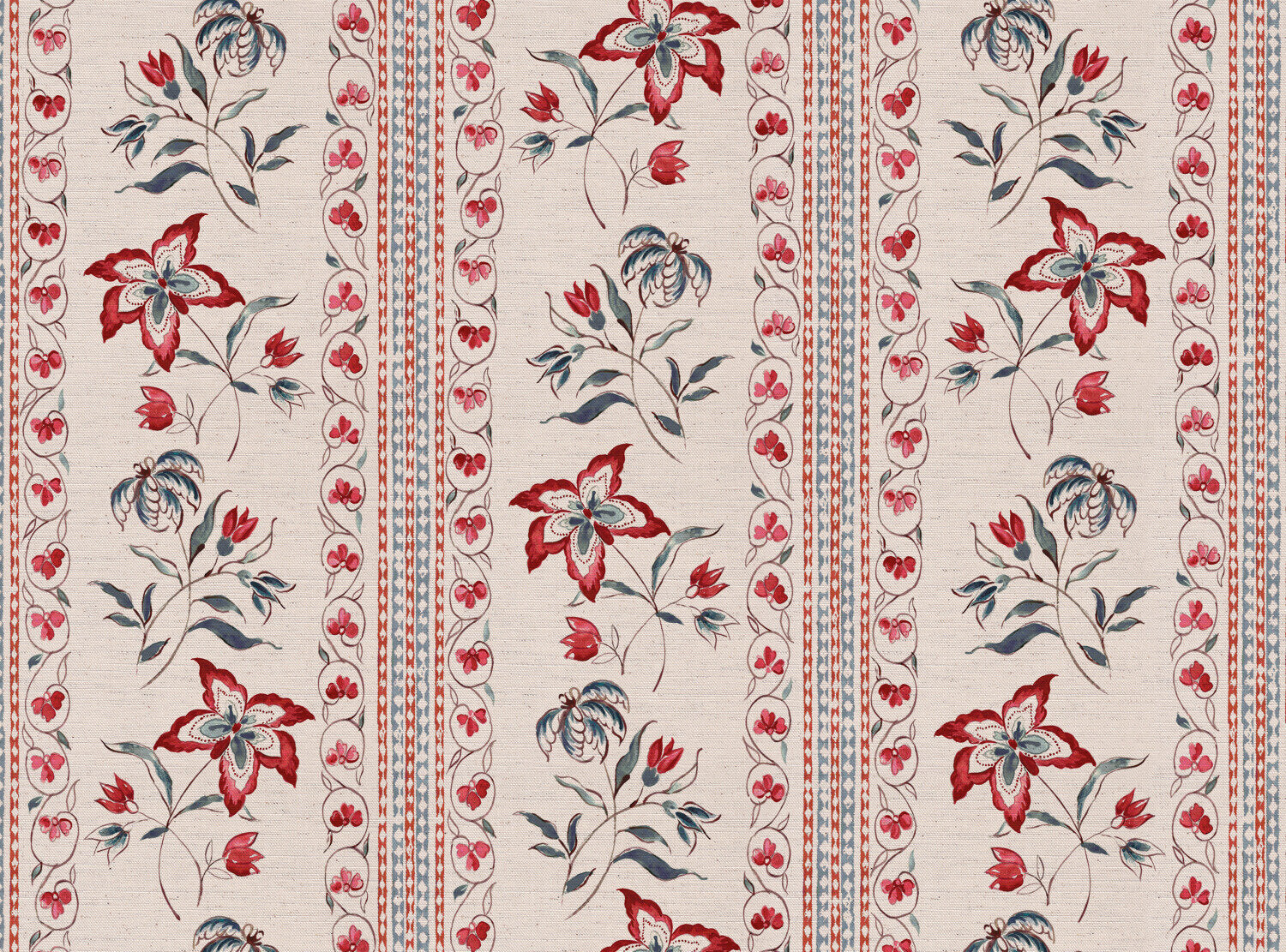 CW: Red and blue | BASE: Natural Luxury Linen