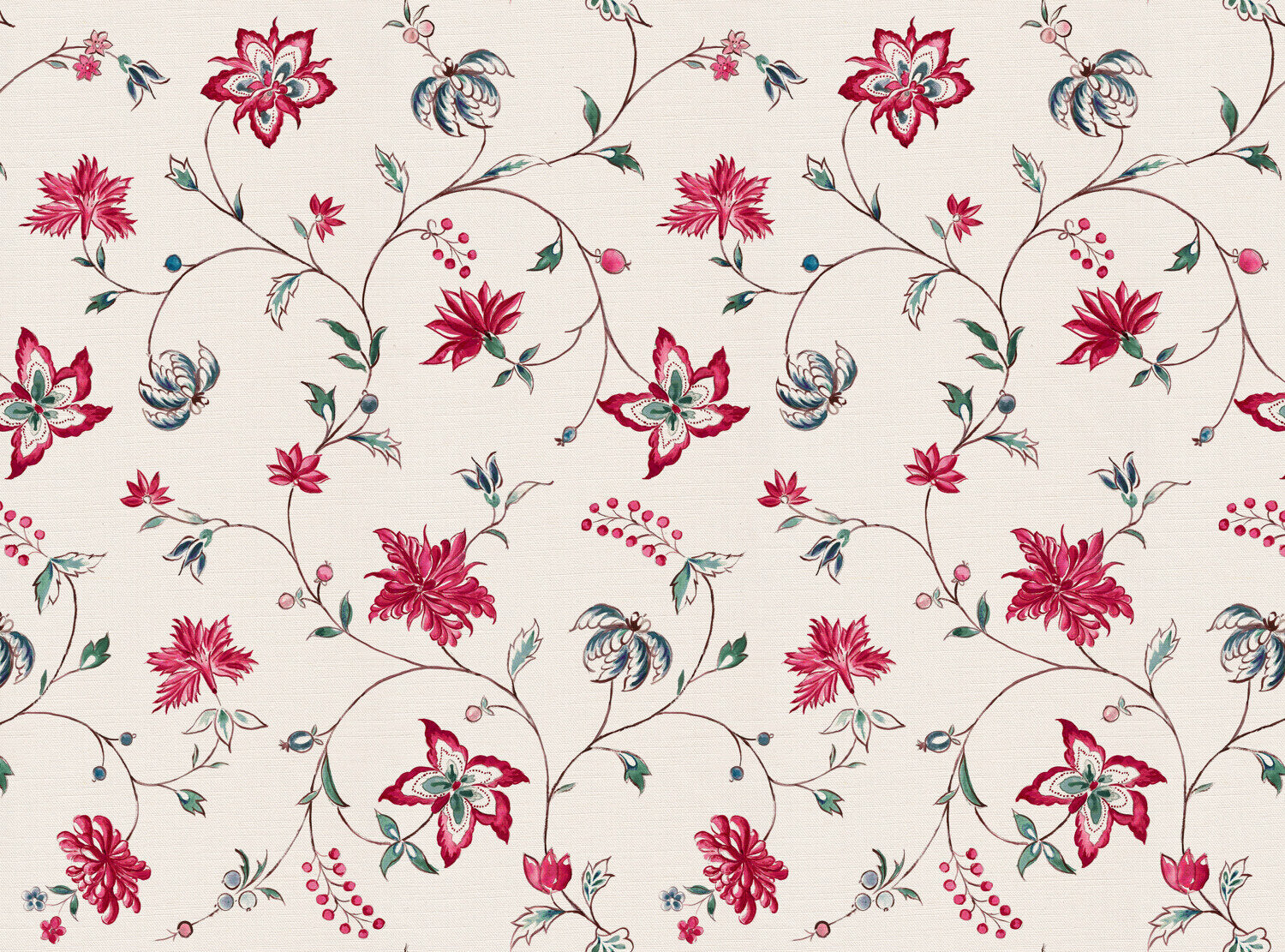 CW: Warm red blue and green | BASE: Luxury Linen