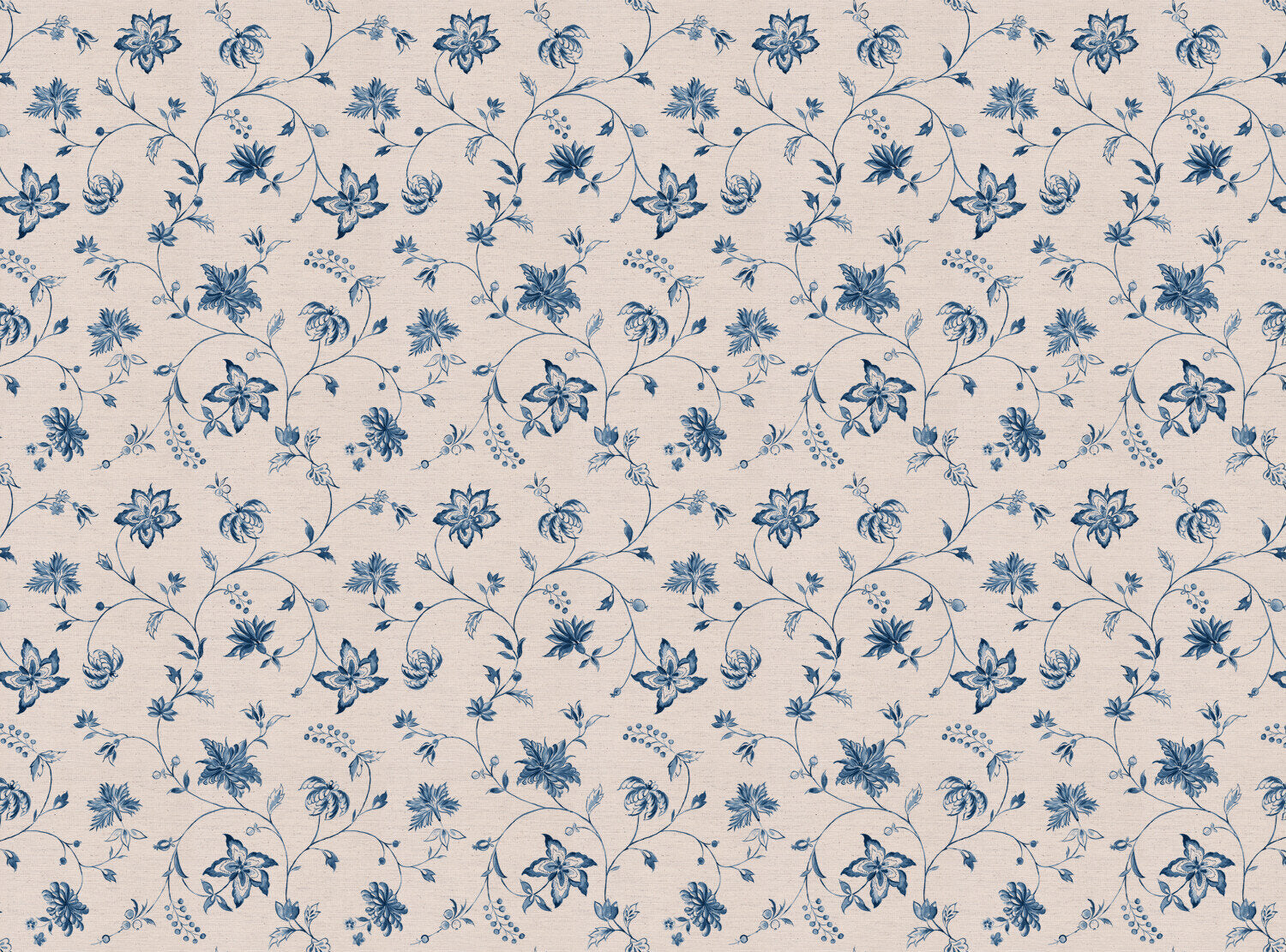 CW: Toile blue | BASE: Natural Luxury Linen