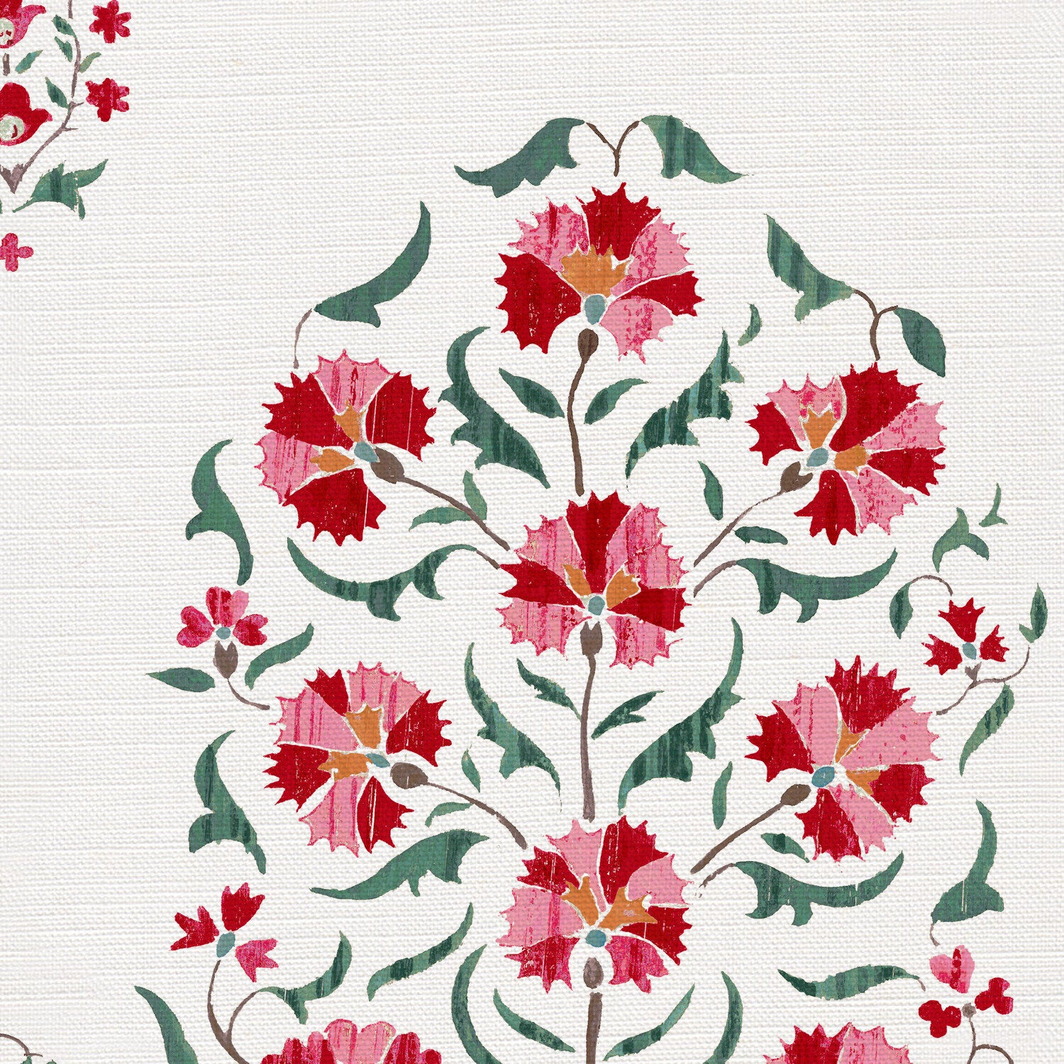 CW: Deep red blue and green | BASE: Luxury Linen | HERO