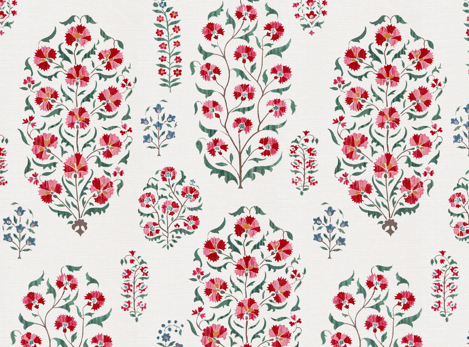 CW: Deep red blue and green | BASE: Luxury Linen