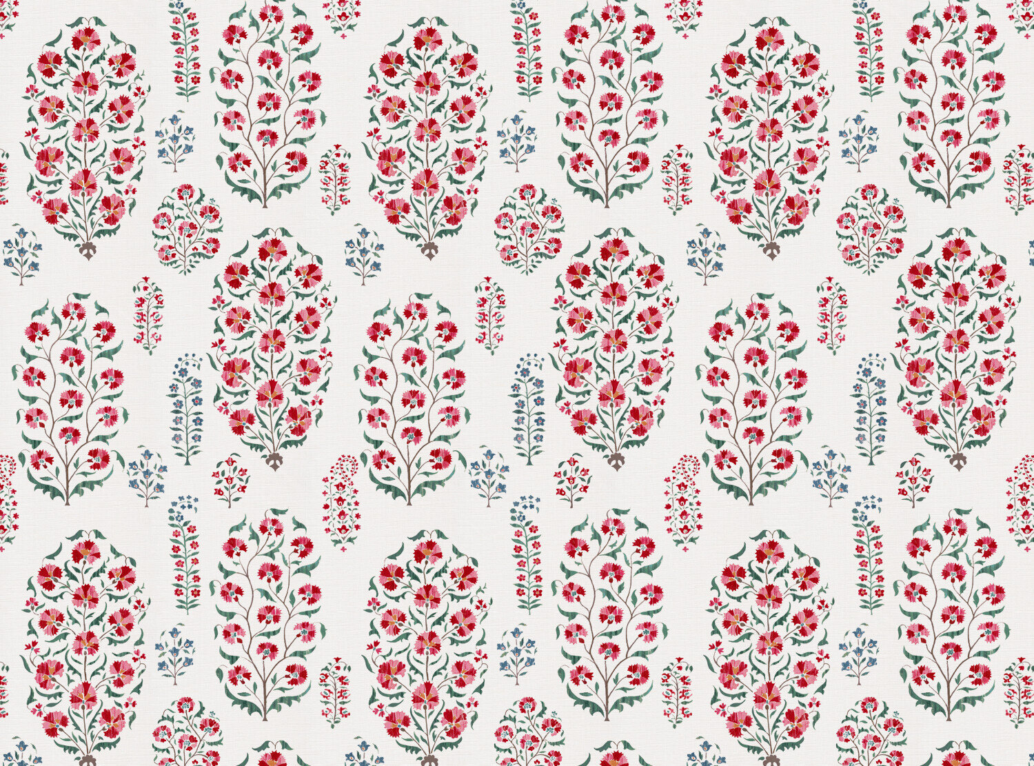 CW: Deep red blue and green | BASE: Luxury Linen