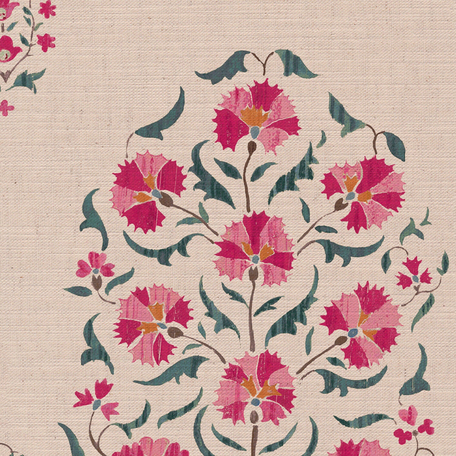 CW: Pinky red and grey blue | BASE: Mercia Linen | HERO