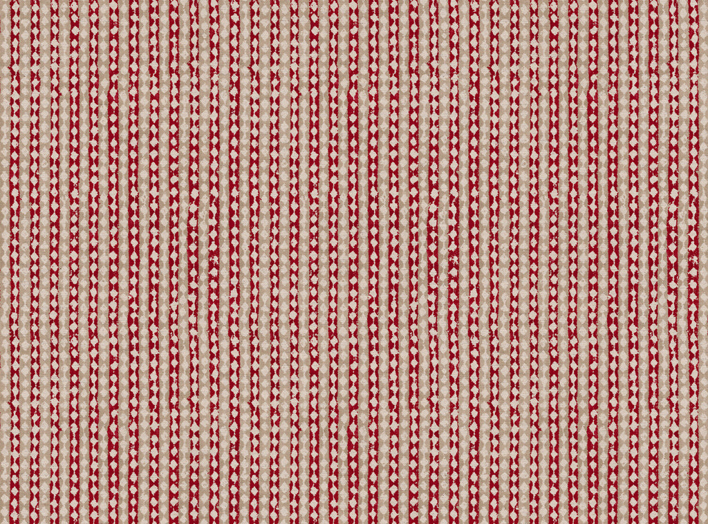 CW: Red and cream | BASE: Natural Luxury Linen