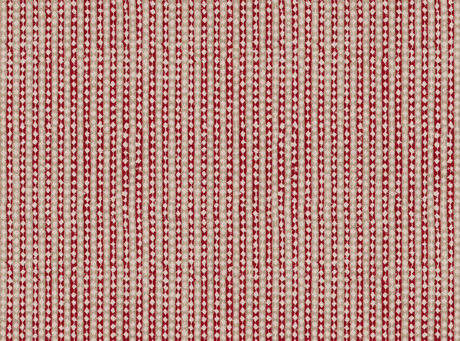 CW: Red and cream | BASE: Natural Luxury Linen