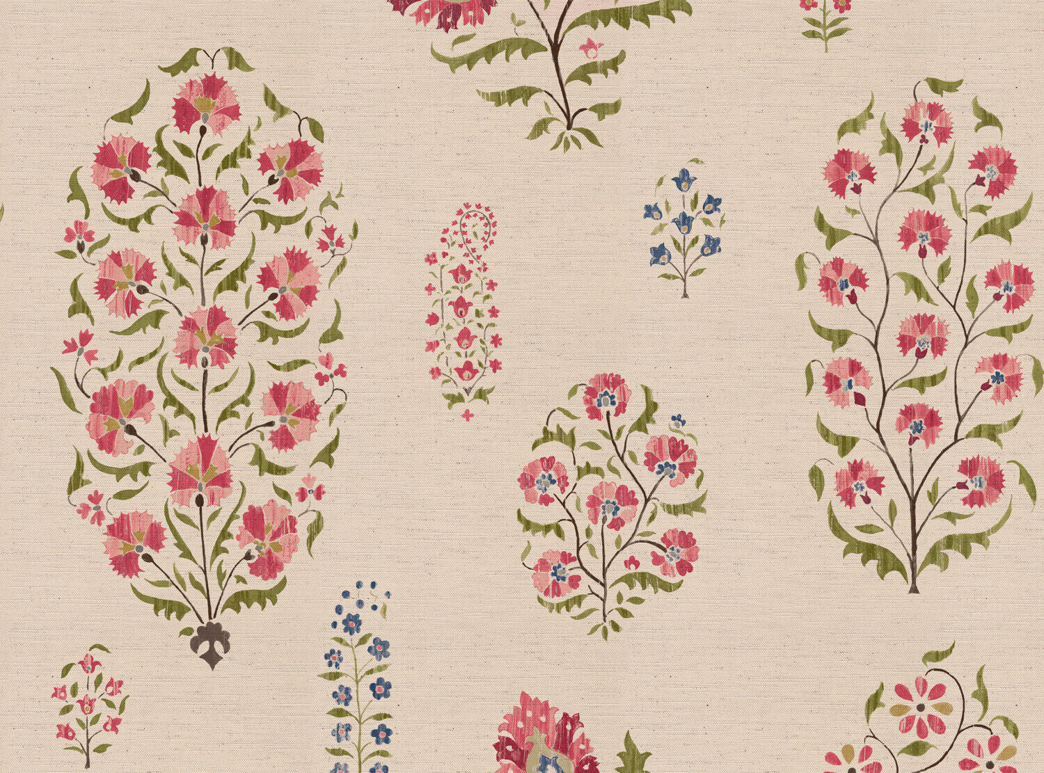CW: Rouge pink green | BASE: Natural Luxury Linen