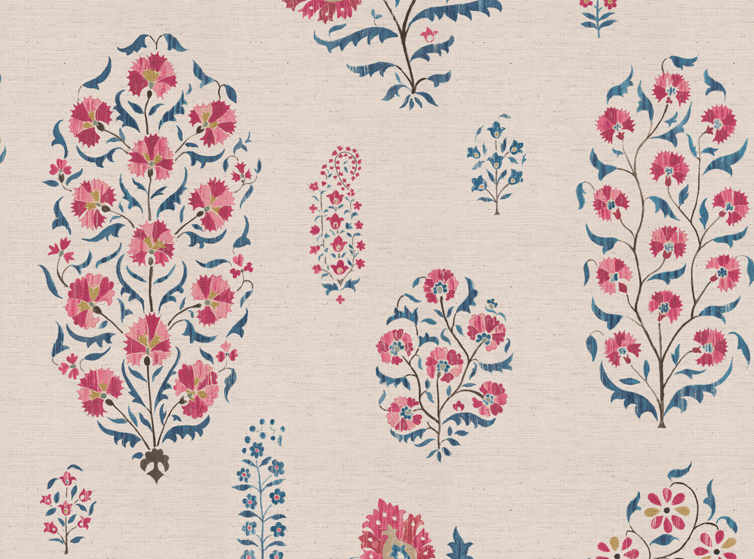 CW: Pinky red and blue | BASE: Natural Luxury Linen