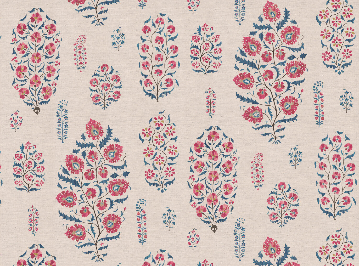 CW: Pinky red and blue | BASE: Natural Luxury Linen