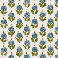 Blue and moss green