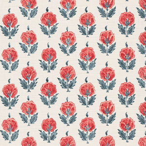 Coral and grey blue
