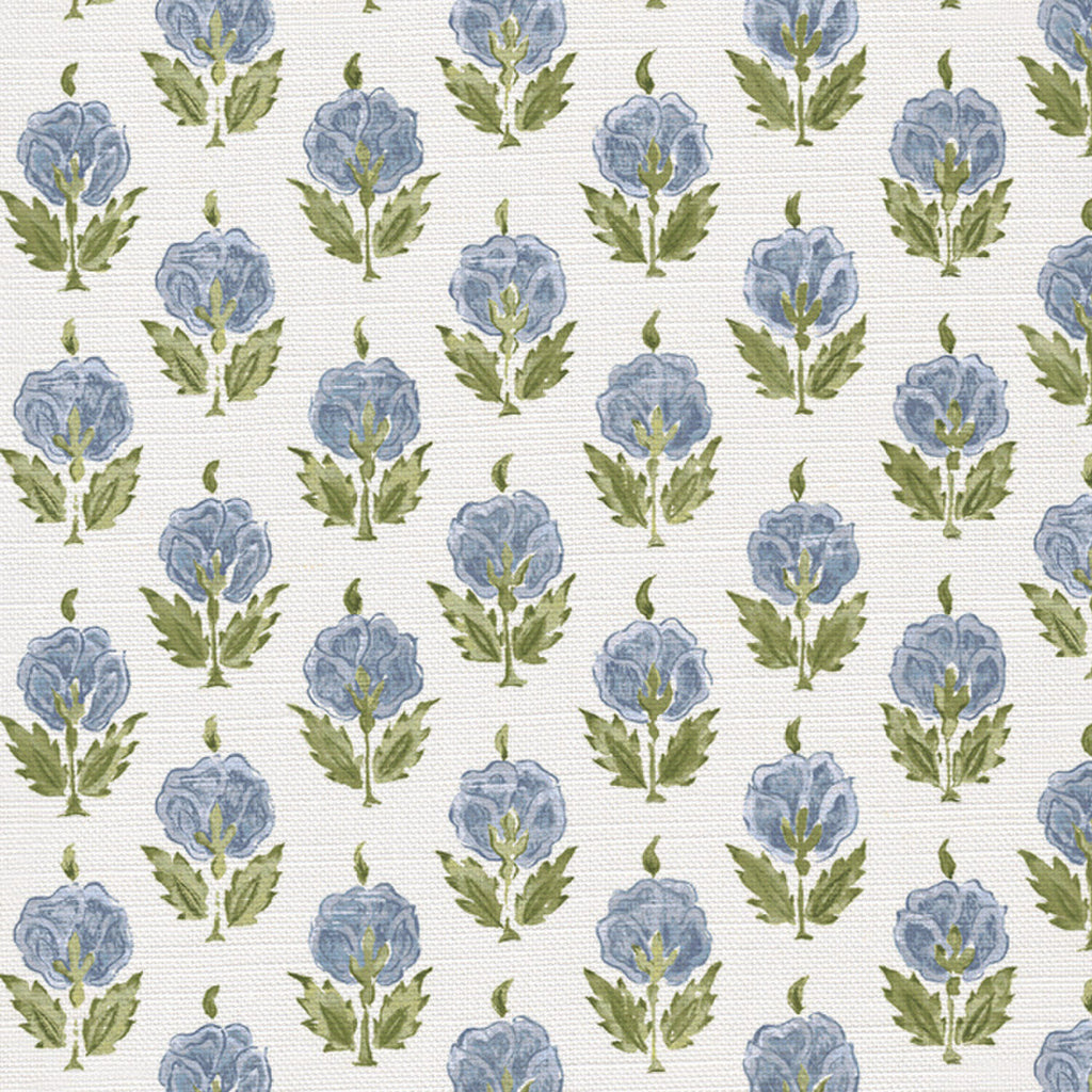CW: Soft cornflower blue and green | BASE: Luxury Linen | HERO