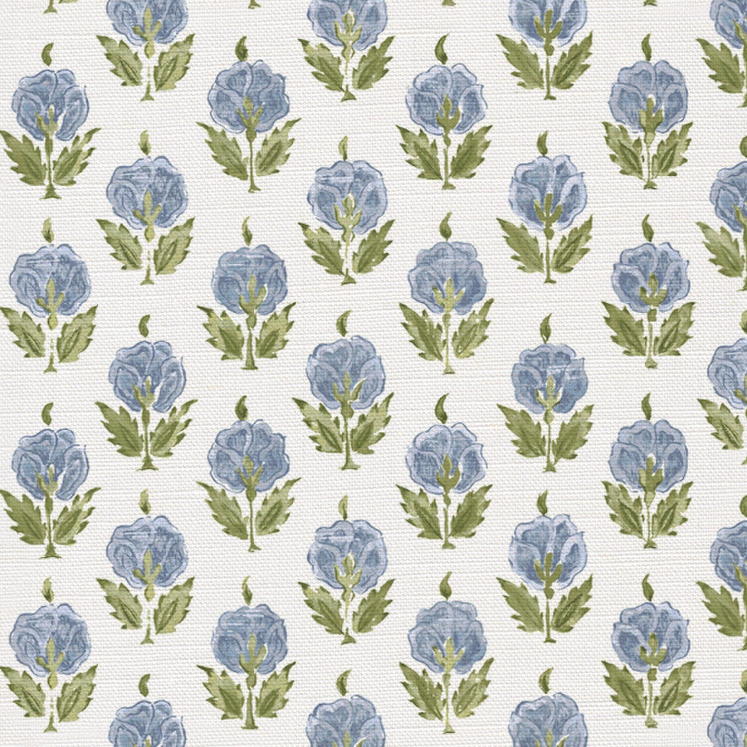 CW: Soft cornflower blue and green | BASE: Luxury Linen | HERO