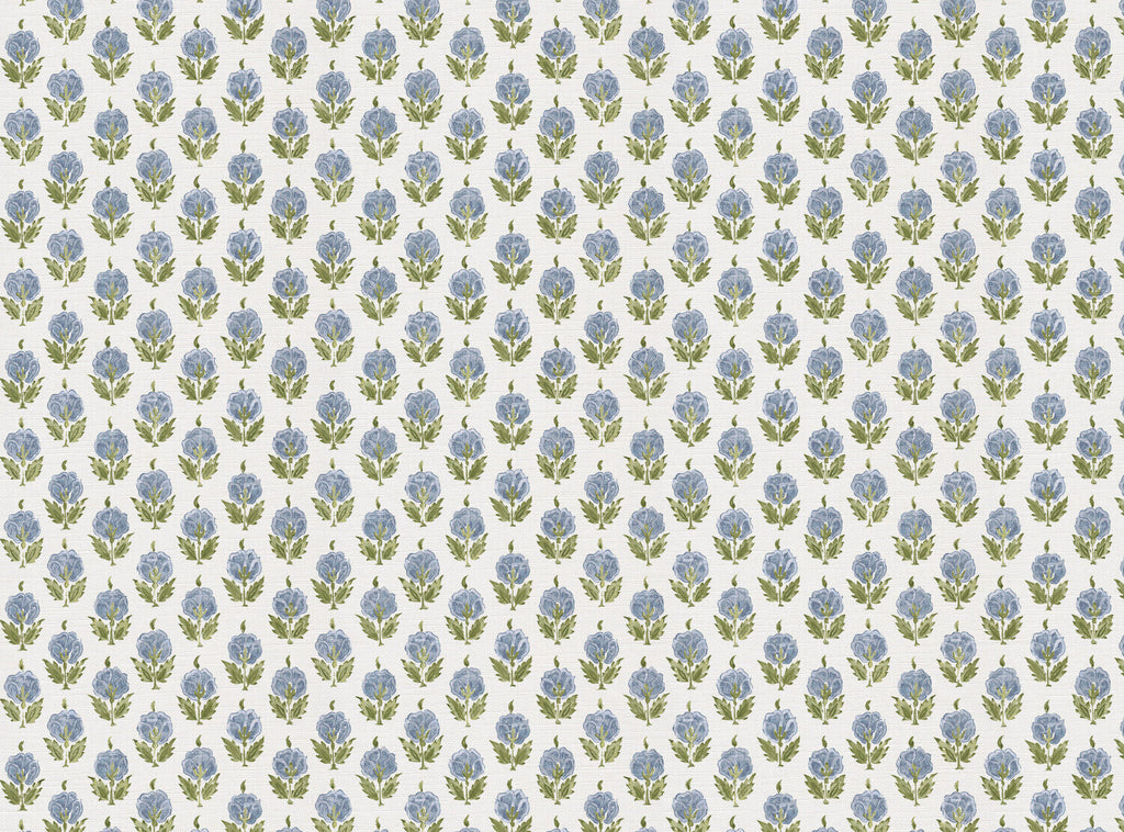 CW: Soft cornflower blue and green | BASE: Luxury Linen