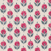 Pinky red and grey blue