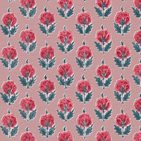 Warm red and blue pink ground