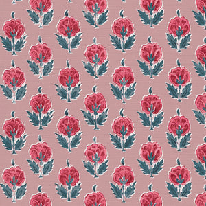 Warm red and blue pink ground