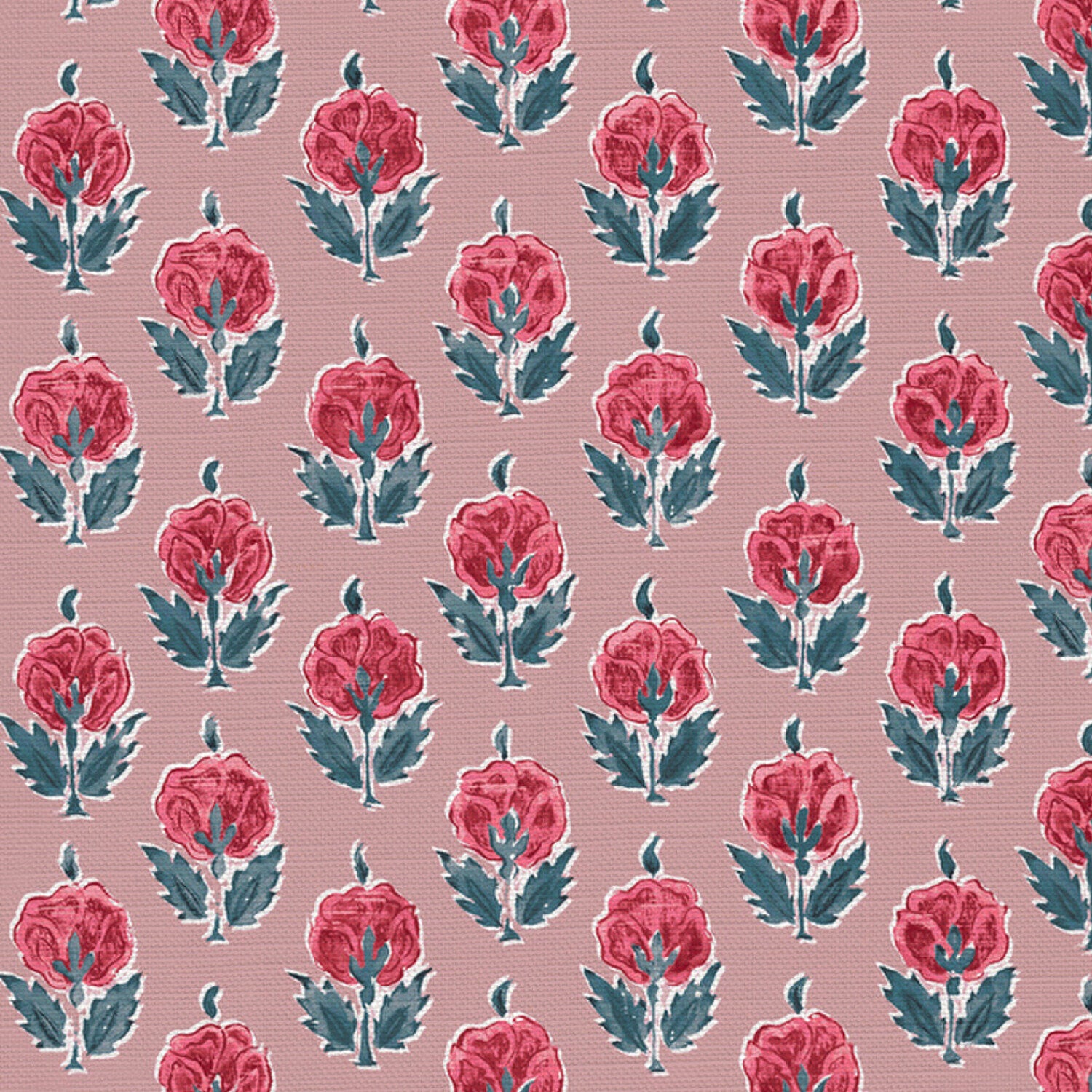 CW: Warm red and blue pink ground | BASE: Luxury Linen | HERO