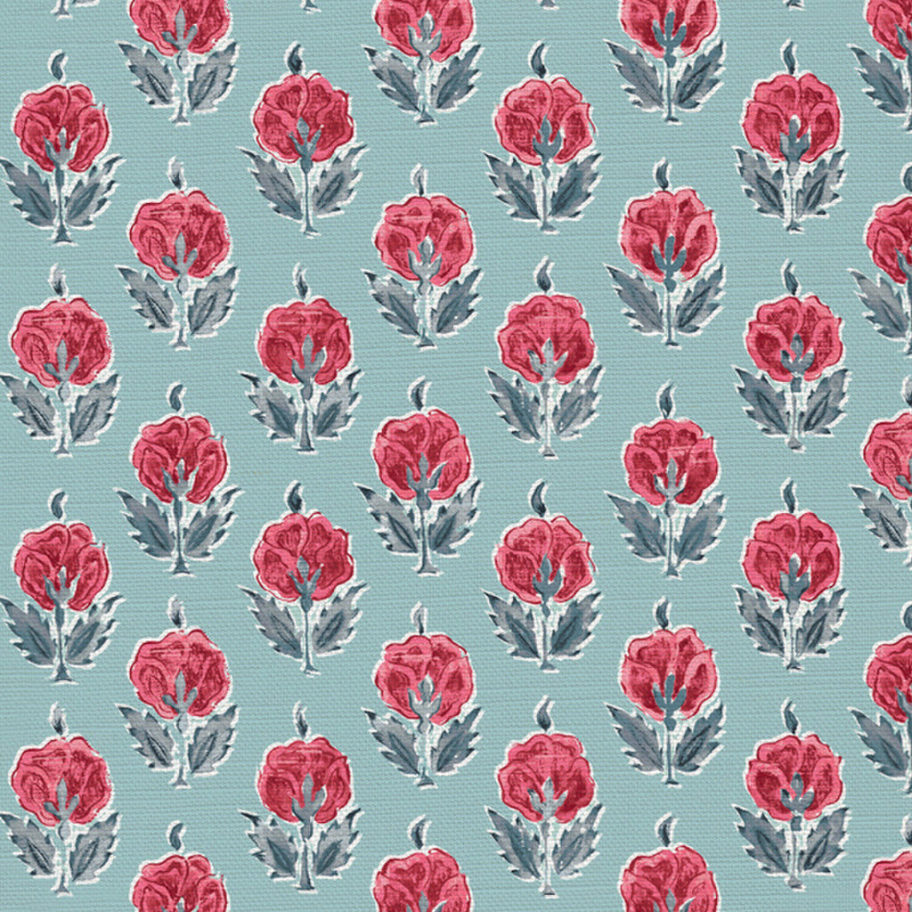 CW: Warm red and blue soft grey blue ground | BASE: Luxury Linen | HERO