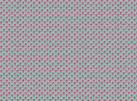 Warm red and blue soft grey blue ground