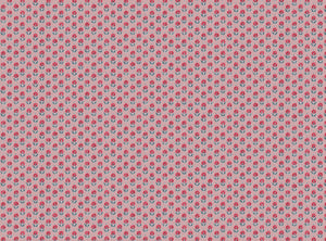 Warm red and blue soft pink ground