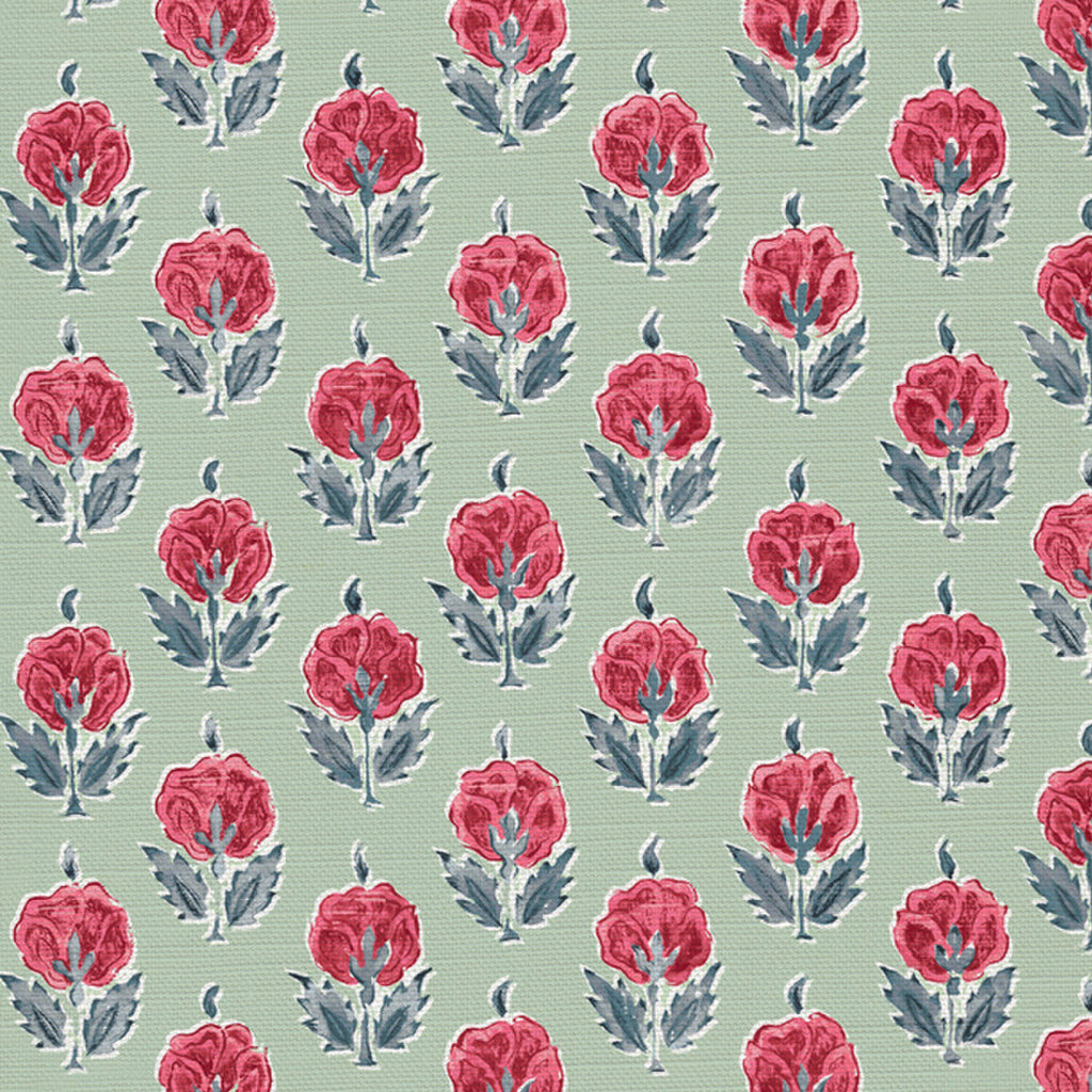 CW: Warm red and blue soft sage ground | BASE: Luxury Linen | HERO