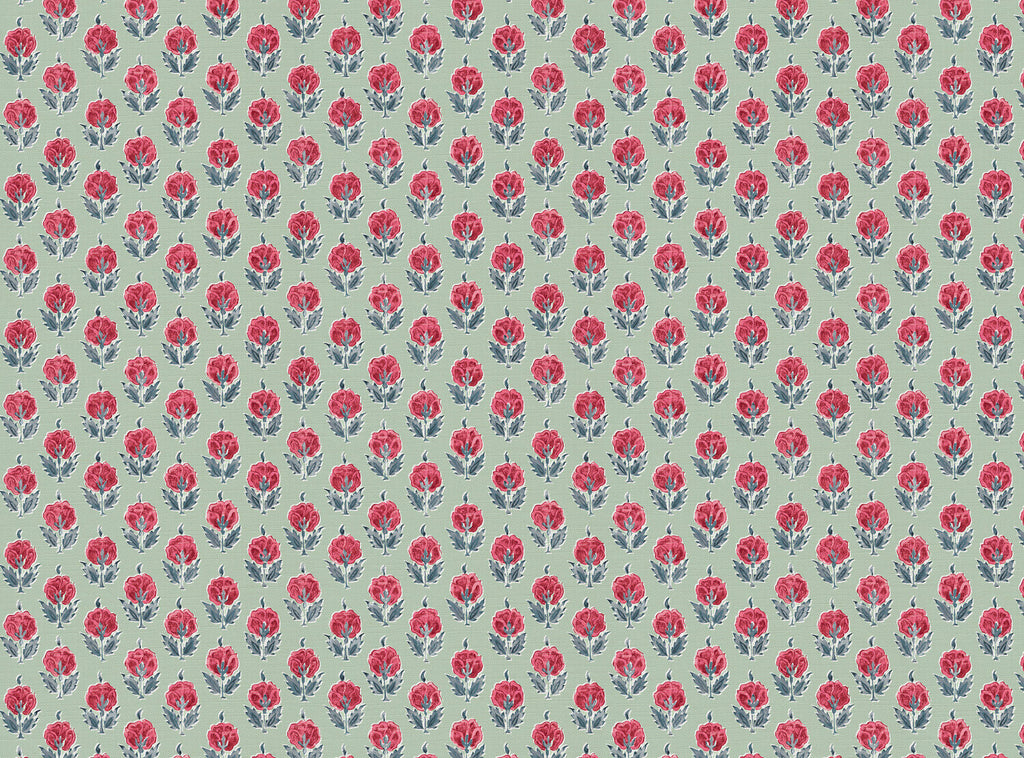 CW: Warm red and blue soft sage ground | BASE: Luxury Linen