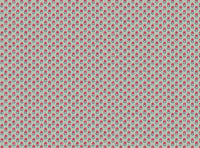 Warm red and blue soft sage ground