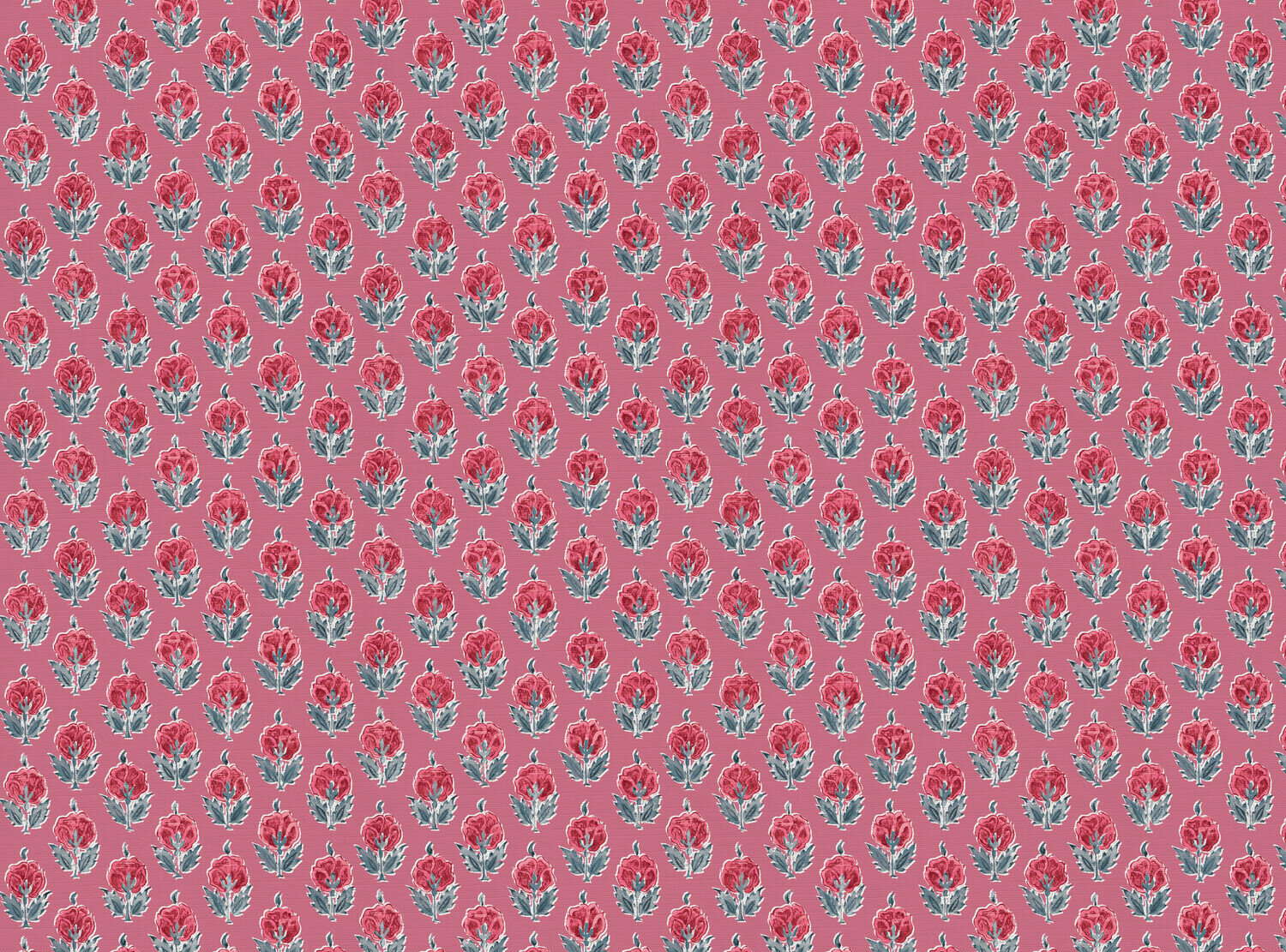 CW: Warm red and blue with red pink ground | BASE: Luxury Linen