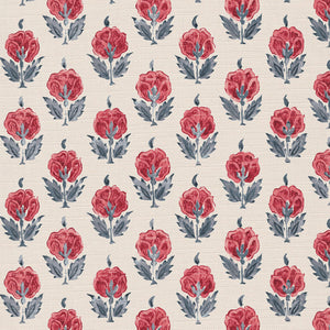 Warm red and grey blue