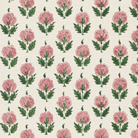 Soft pink and racing green