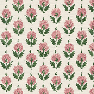 Soft pink and racing green