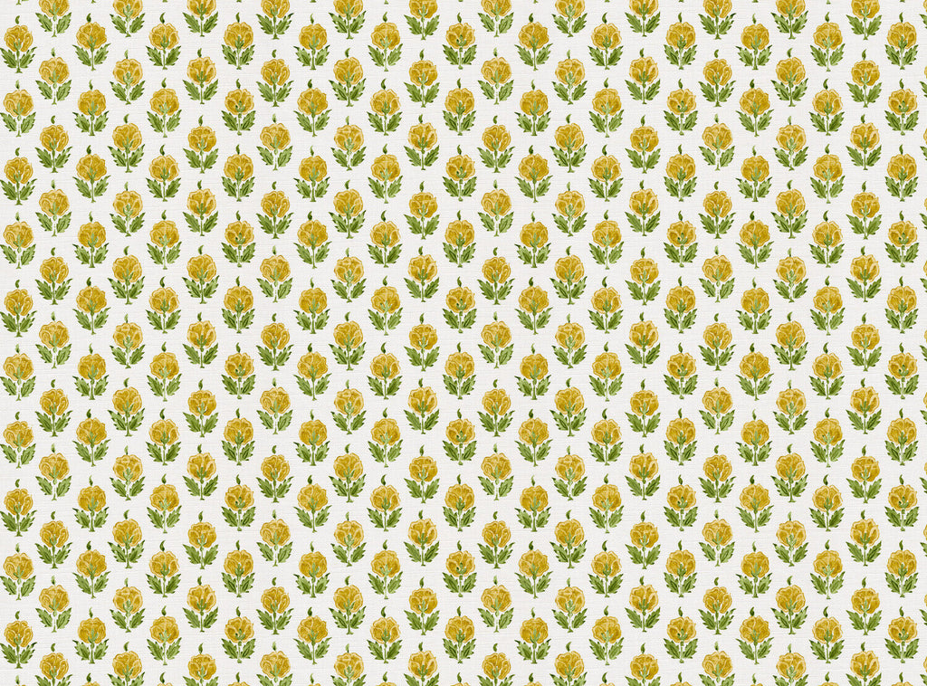 CW: Yellow and green white ground | BASE: Luxury Linen