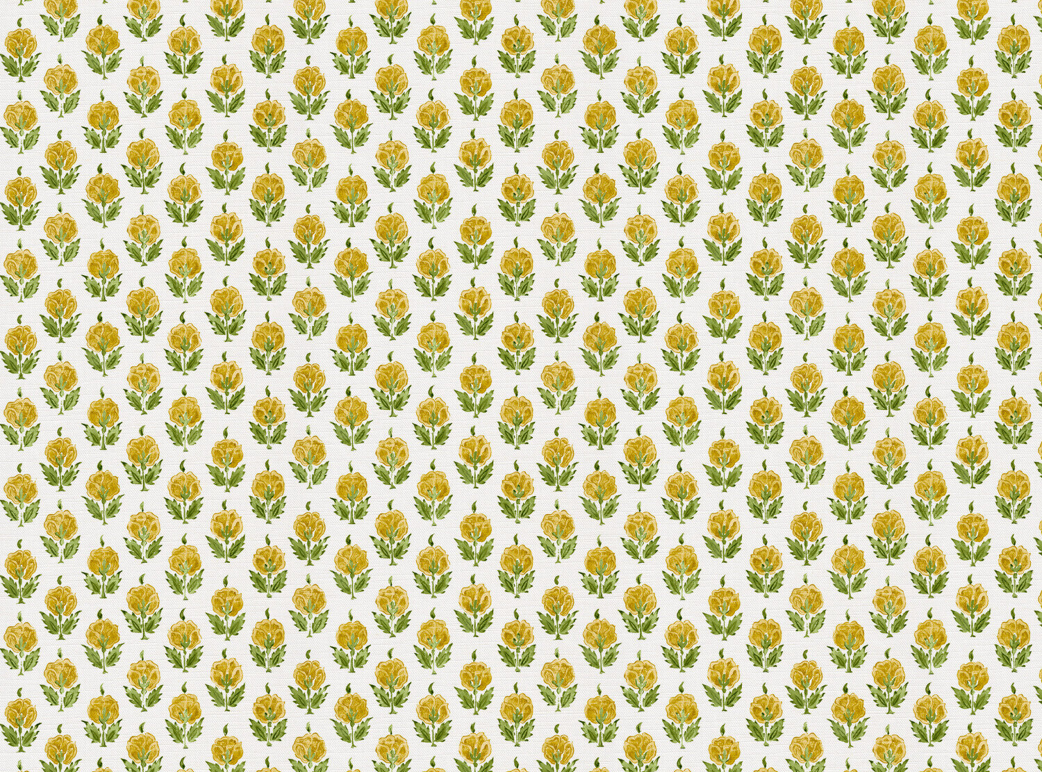 CW: Yellow and green white ground | BASE: Luxury Linen