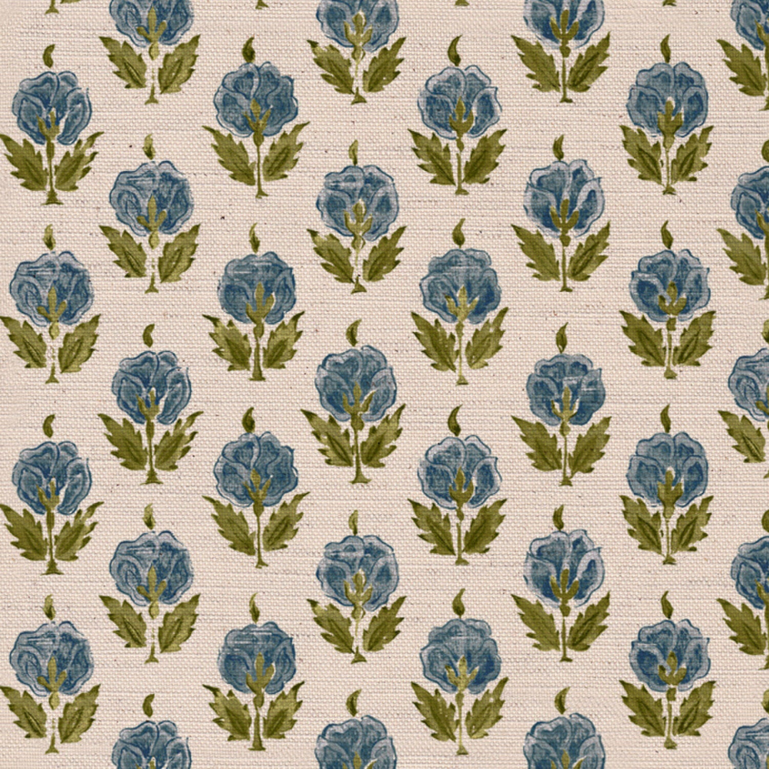 CW: Blue and moss green | BASE: Mercia Linen & Natural Luxury Linen | HERO