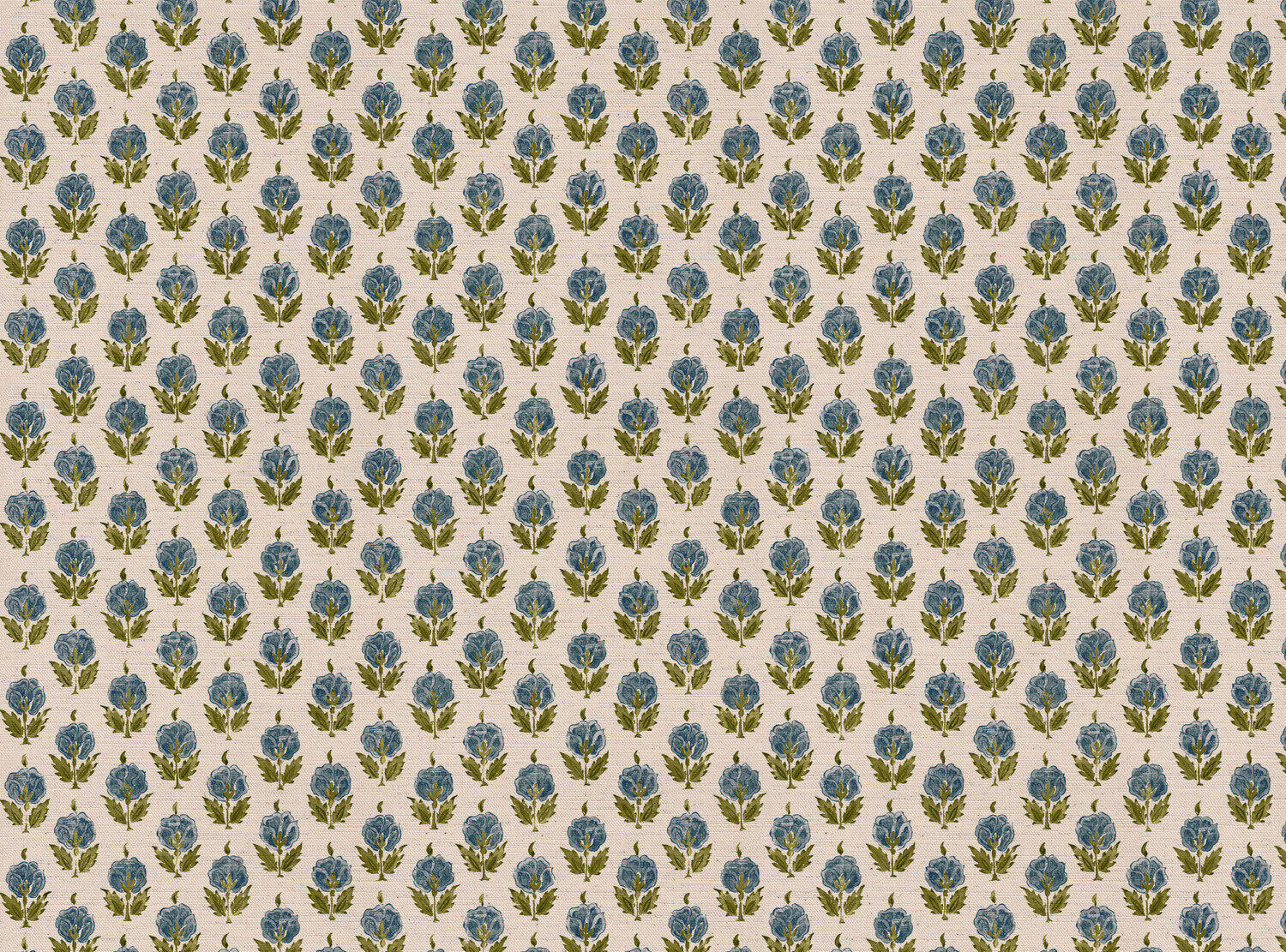 CW: Blue and moss green | BASE: Mercia Linen & Natural Luxury Linen