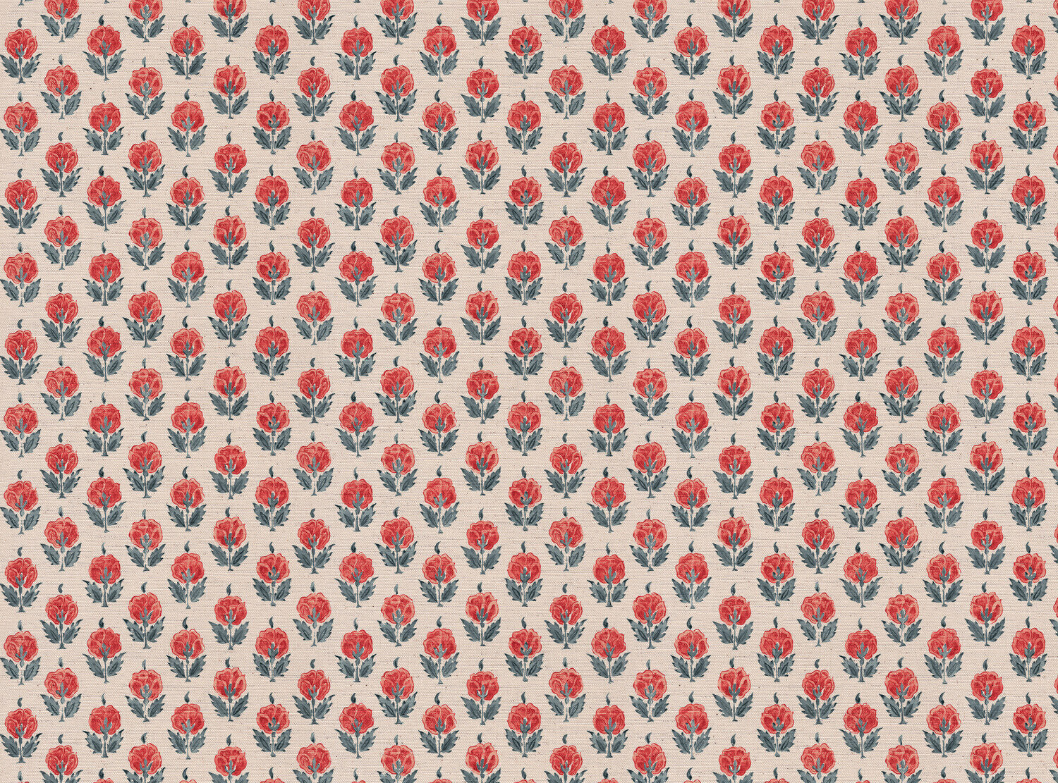 CW: Coral and grey blue | BASE: Mercia Linen & Natural Luxury Linen