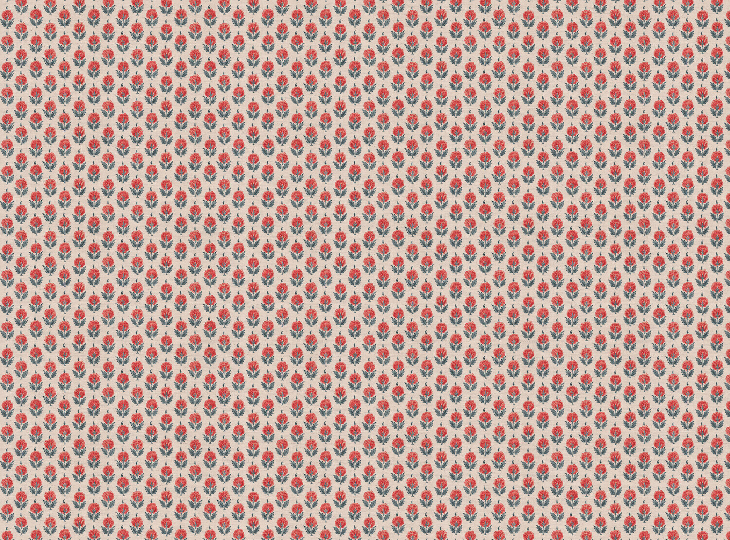 CW: Coral and grey blue | BASE: Mercia Linen & Natural Luxury Linen