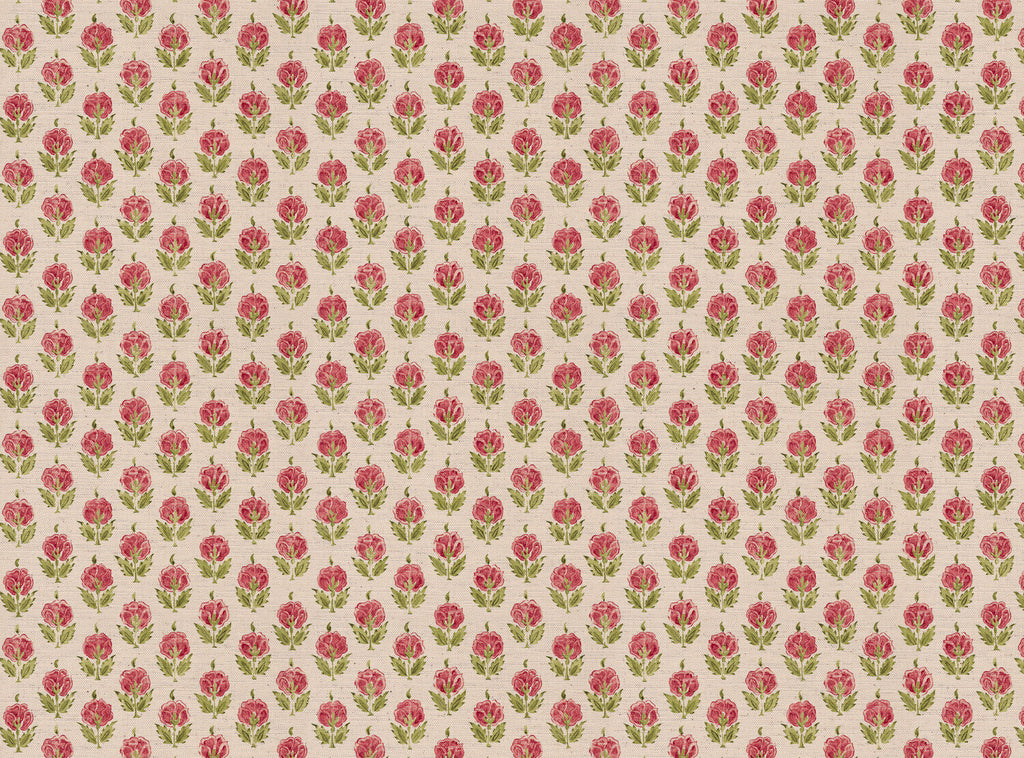 CW: Rouge pink green | BASE: Mercia Linen & Natural Luxury Linen