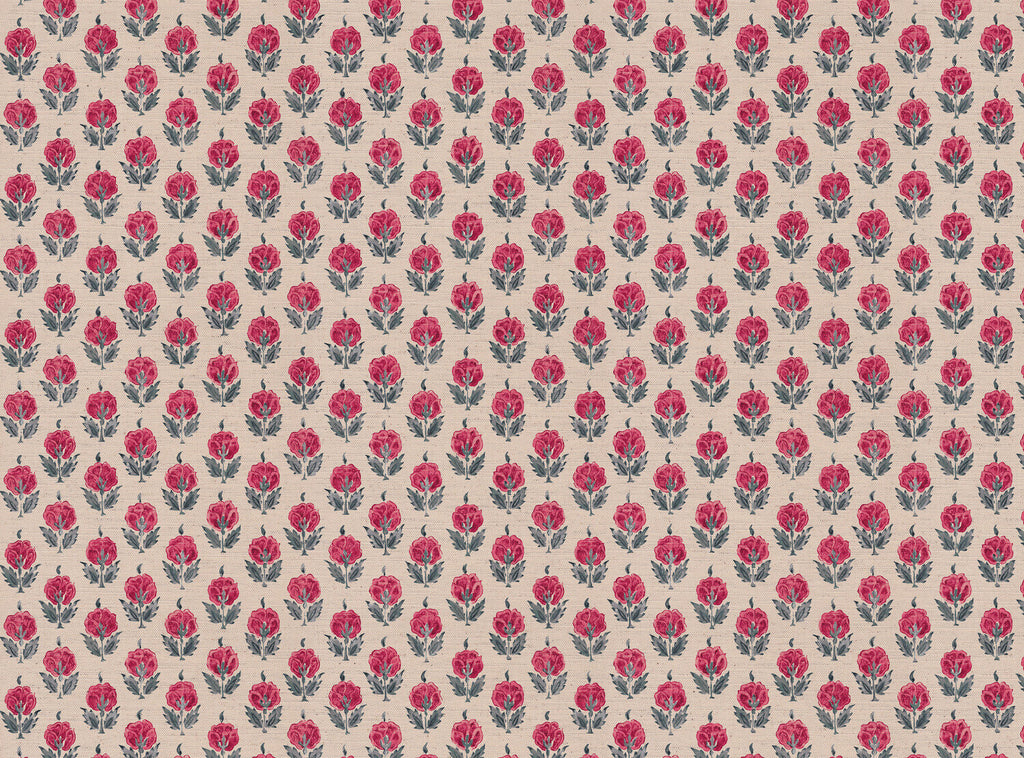 CW: Pinky red and grey blue | BASE: Mercia Linen & Natural Luxury Linen