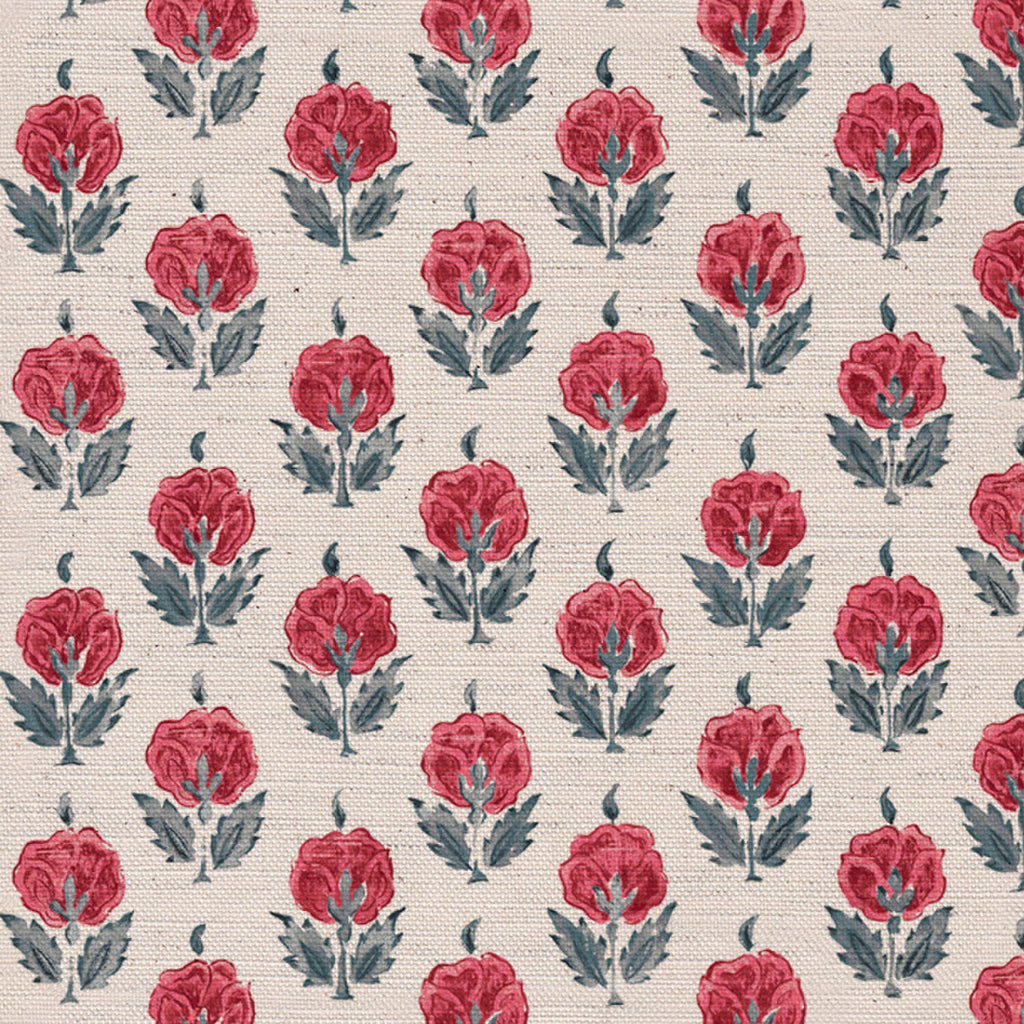 CW: Warm red and blue light ground | BASE: Mercia Linen & Natural Luxury Linen | HERO