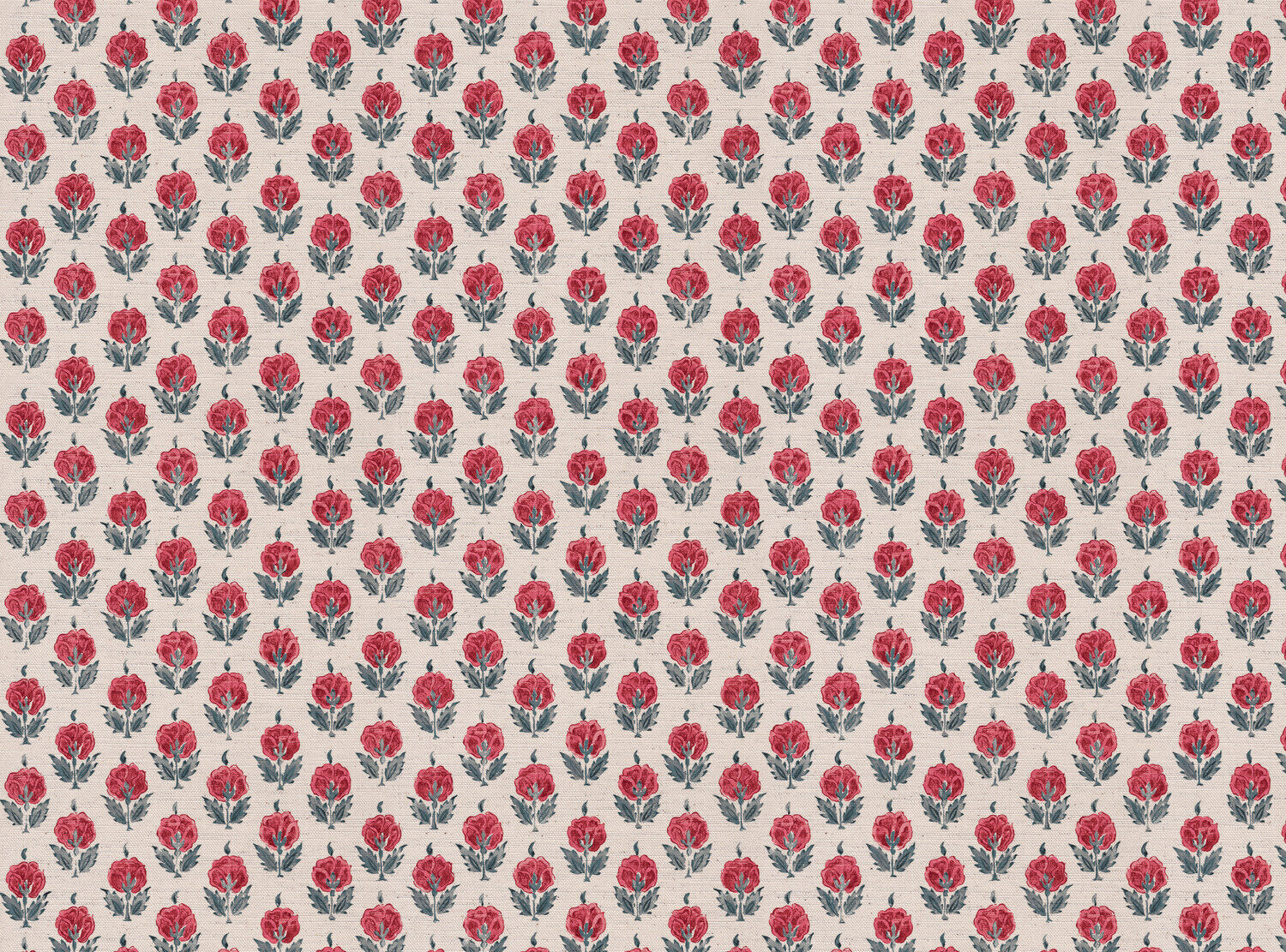 CW: Warm red and blue light ground | BASE: Mercia Linen & Natural Luxury Linen