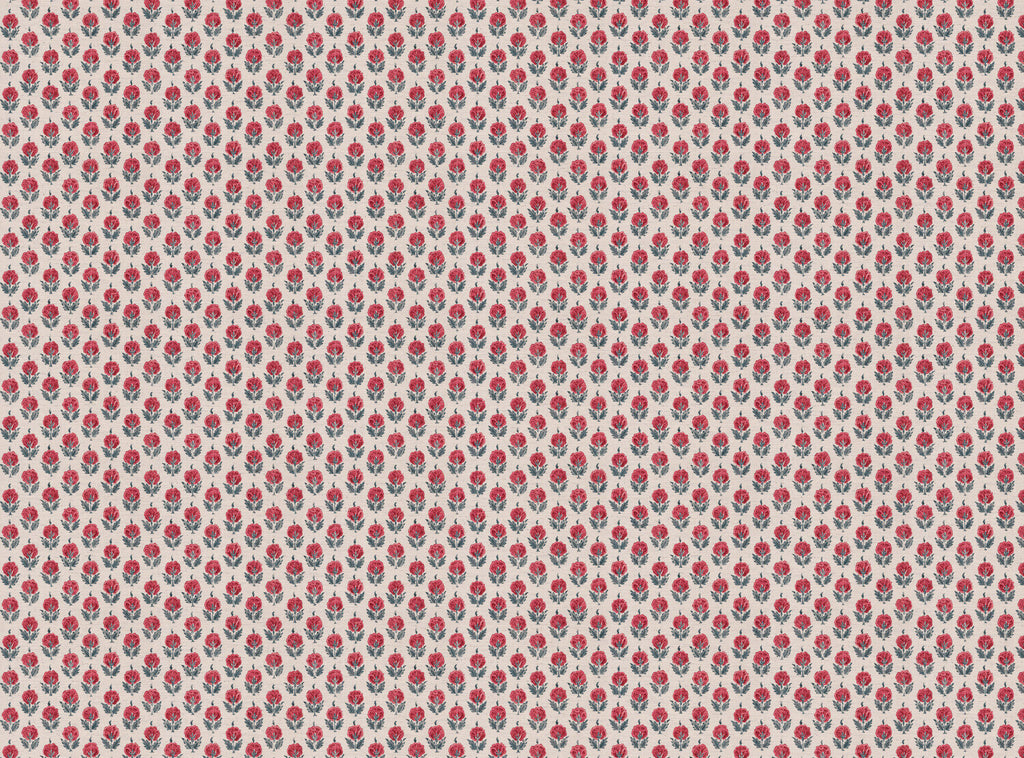 CW: Warm red and blue light ground | BASE: Mercia Linen & Natural Luxury Linen
