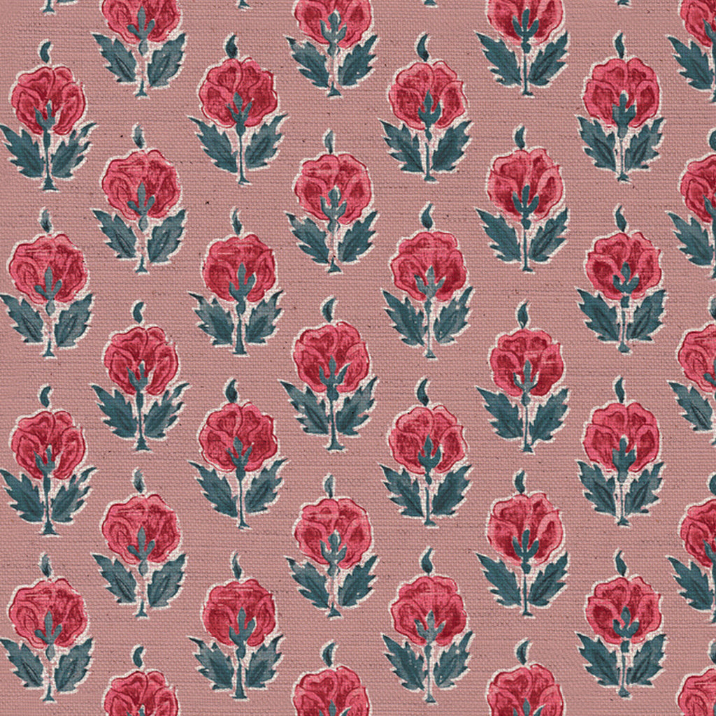 CW: Warm red and blue pink ground | BASE: Mercia Linen & Natural Luxury Linen | HERO