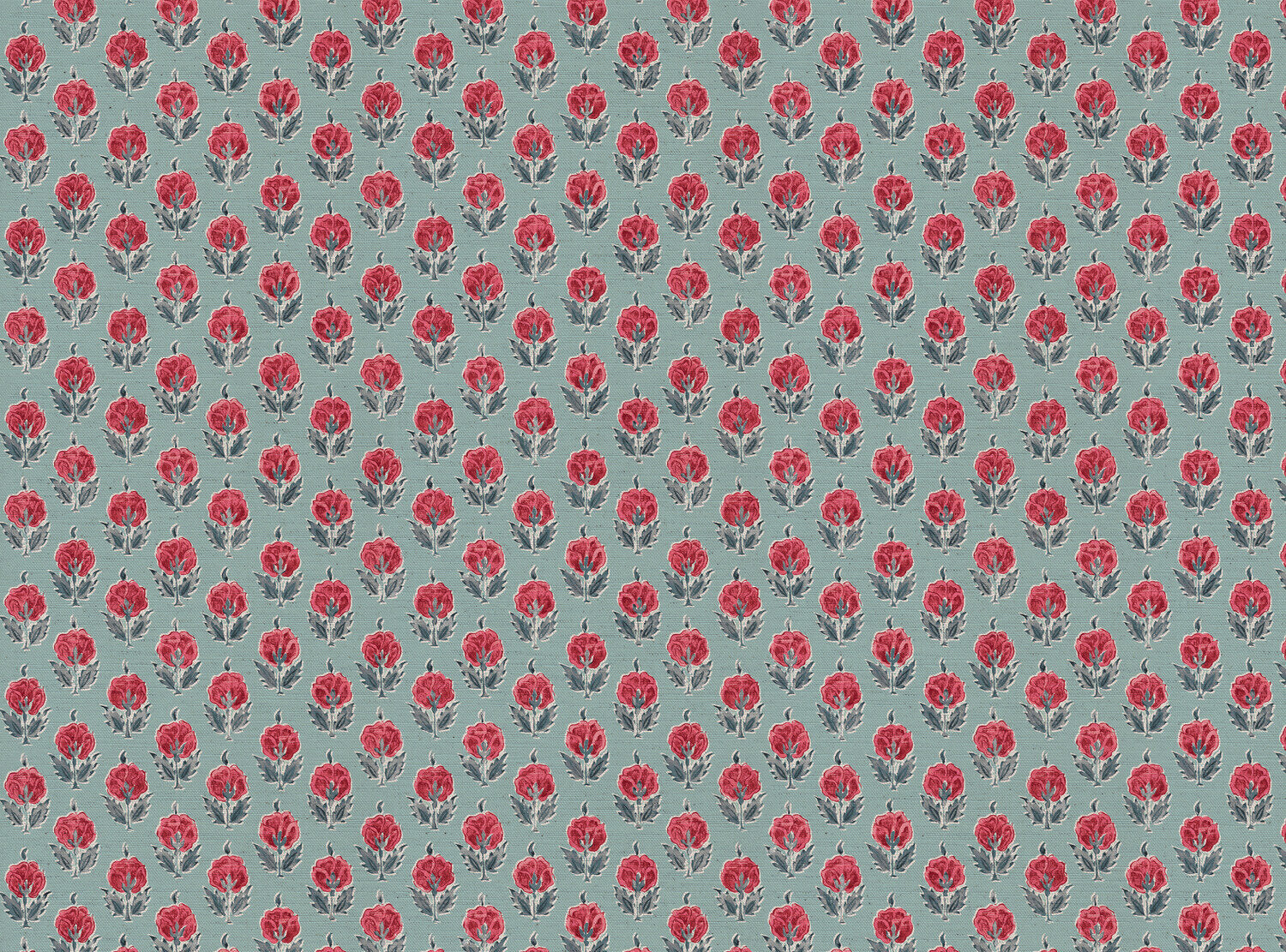 CW: Warm red and blue soft grey blue ground | BASE: Mercia Linen & Natural Luxury Linen
